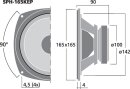 Monacor SPH-165KEP, Hi-Fi-Tiefmitteltöner, 60 W, 8 Ohm