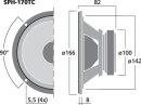 Monacor SPH-170TC, Hi-Fi-Tiefmitteltöner, 2 x 40 W ,...