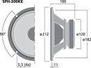 Monacor SPH-200KE, Top-Hi-Fi-Tiefmitteltöner, 100 W,...