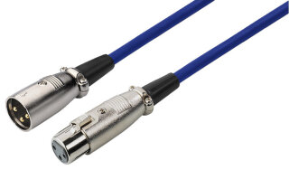 Monacor MEC-100/BL, XLR-Kabel, 1m