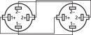 Monacor MSC-202/SW, Lautsprecherkabel, 2 m, 4-Pol-NEUTRIK-SPEAKON-Stecker