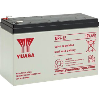 Yuasa NP7-12, Blei-Akkumulator, 12 V, 7,0 Ah