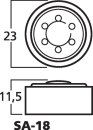 Monacor SA-18, Dynamische Mikrofonkapsel