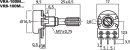 Monacor VRA-100M1000, Mono-Potentiometer, 1 MOhm, log.