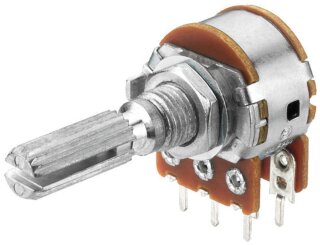 Monacor VRA-100S50, Stereo-Potentiometer, 50 kOhm, log.