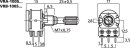 Monacor VRB-100S50, Stereo-Potentiometer, 50 kOhm, linear