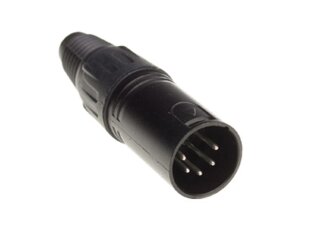 Admiral XLR 5pol Stecker 5er SET, male, schwarz