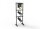 Admiral Freedom Floor Rack Set, schwarz, 150x40cm, RIPFKLS65