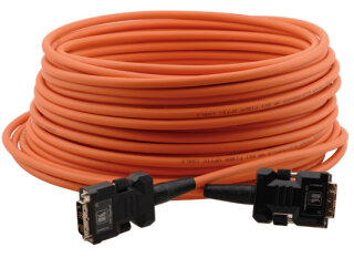 Kramer C-FODM/FODM-50 DVI Glasfaser Kabel, orange, 15m