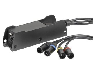 Litecraft Connect eDMX.1, 4x XLR 5 pol male, etherCON RJ 45 female, Gehäuse schwarz