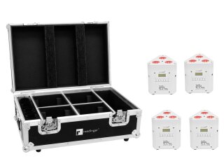 Eurolite Set 4x AKKU TL-3 TCL weiß + Case mit Ladefunktion