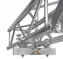 Litecraft Truss Gizmo silber, SWL (DGUV-V17):750kg, inkl. 2 DOUGHTY Slimline, Half Coupler silber