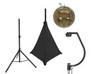 Eurolite Set Mirror ball 30cm gold with stand and tripod...