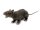Rat, lifelike with coat 30cm