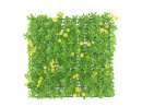 Grass mat, artificial, green-yellow, 25x25cm
