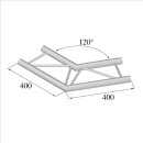 Duratruss DT 32/2-C22H-L120, 2-Weg Ecke 120° horizontal 120° Corner 50 cm