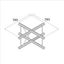 Duratruss DT 32/2-C41VX, 4-Weg Kreuz vertikal, X-joint