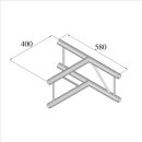 Duratruss DT 32/2-T36V-T, 3-Weg T-Stück 90° vertikal, T-joint