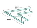 Alutruss Bilock BQ2-SPAC20H 2-Weg Ecke 60° sw