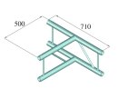 Alutruss Bilock BQ2-SPAT36V 3-Weg T-Stück 90° sw