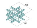 Alutruss Decolock DQ4-SPAC41 4-Way Cross Piece bk