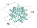 Alutruss Decolock DQ4-SPAT51 5-Weg Ecke sw