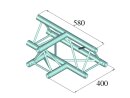 Alutruss Decolock DQ3-SPAT36 3-Weg T-Stück 90° sw