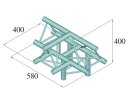 Alutruss Decolock DQ3-SPAT43 4-Weg T-Stück /\ sw