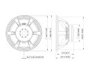 Lavoce SAF184.03 18" Subwoofer Ferrite Magnet Aluminium Basket Driver
