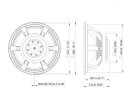 Lavoce SAF184.50 18" Subwoofer, Ferrit, Alukorb