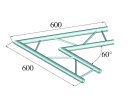 Alutruss Decolock DQ2-PAC20H 2-Weg Ecke 60° schwarz