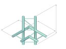 Alutruss Decolock DQ2-SPAC44H 4-Weg Ecke schwarz