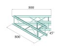 Alutruss Decolock DQ4-SPAC19 2-Weg Ecke 45° schwarz