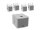 Omnitronic Set MOLLY-12A Subwoofer active + 4x MOLLY-6 Top 8 Ohm, white