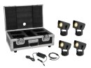 Eurolite Set 4x AKKU Dot 1 RGB/WW QuickDMX bk + Charger +...