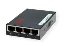 Roline Pocket Fast Ethernet Switch, 8 Ports, schwarz, 100 Mbit/s