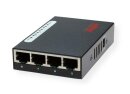 Roline Pocket Fast Ethernet Switch, 8 Ports, schwarz, 100 Mbit/s