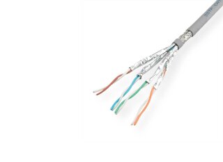 Roline S/FTP-300M CAT6a Kabel, grau, Draht