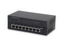 Roline Gigabit-Ethernet-Switch, schwarz, 8x RJ45 Port