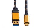 Roline Gold USB Kabel,  1m, USB C 3.2 / USB A 3.2
