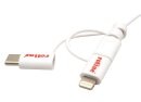 Roline USB Kabel, 1m, weiß