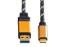 Roline Gold USB Kabel, 0.5m, USB C 3.2 / USB A 3.2