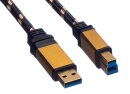 Roline Gold USB Kabel,  3m, USB A 3.2 / USB B 3.2