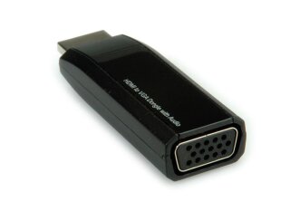 Roline HDMI-VGA Video-Adapter, 2K, schwarz