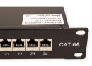 Value 26990361 Patchpanel, 19, 2HE, 24-Port, CAT6A, SCHWARZ