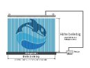 Wasserleinwand WS-101 für Deko, Laser oder Videoprojektion, 1m, etwa 100 Düsen