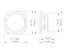 Lavoce FSF030.70/16 3" Breitbandlautsprecher, Ferrit, Stahlkorb