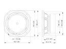 Lavoce FSF041.00/16 4" Fullrange Ferrite Magnet Steel Basket Driver