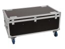 Roadinger Flightcase 8x LED IP PAR 7x8W QCL/7x9W SCL with wheels