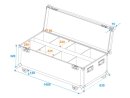 Roadinger Flightcase 8x LED IP PAR 7x8W QCL/7x9W SCL mit Rollen